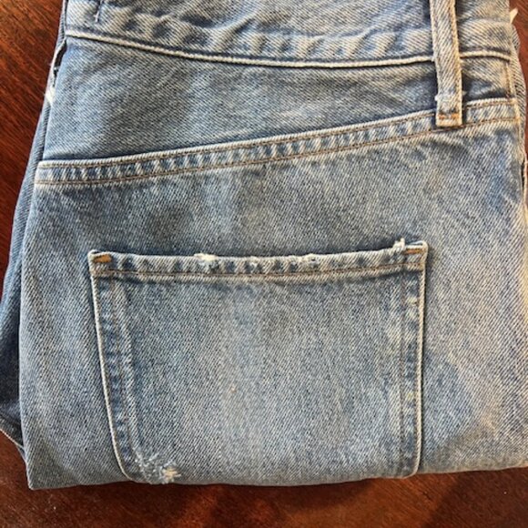 AGOLDE Riley High Rise Cropped Straight Jeans in Frequency Size 28 - Picture 6 of 9